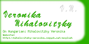 veronika mihalovitzky business card